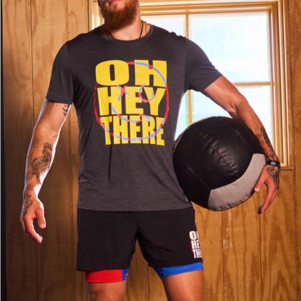 Chubbies Black and Red Athletic Shorts